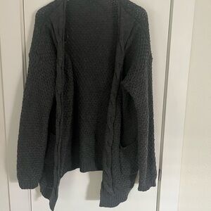 JODIFL Dark Gray Textured Cardigan